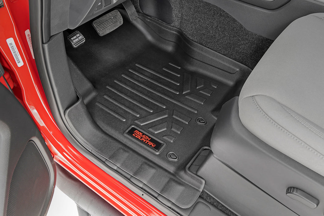 Rough Country Floor Mats - FR &amp; RR - Crew Cab | Nissan Frontier 2WD/4WD (2008-2021)