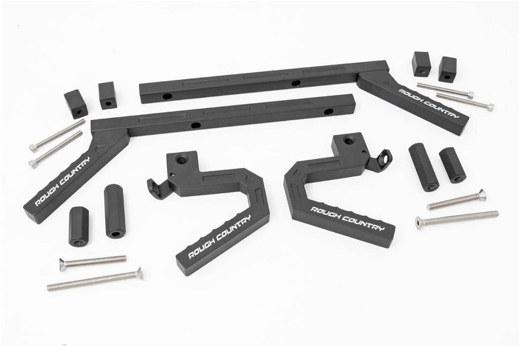 Rough Country Grab Handles - Alum - FR &amp; RR | Jeep Wrangler JK/Wrangler Unlimited (07-18)