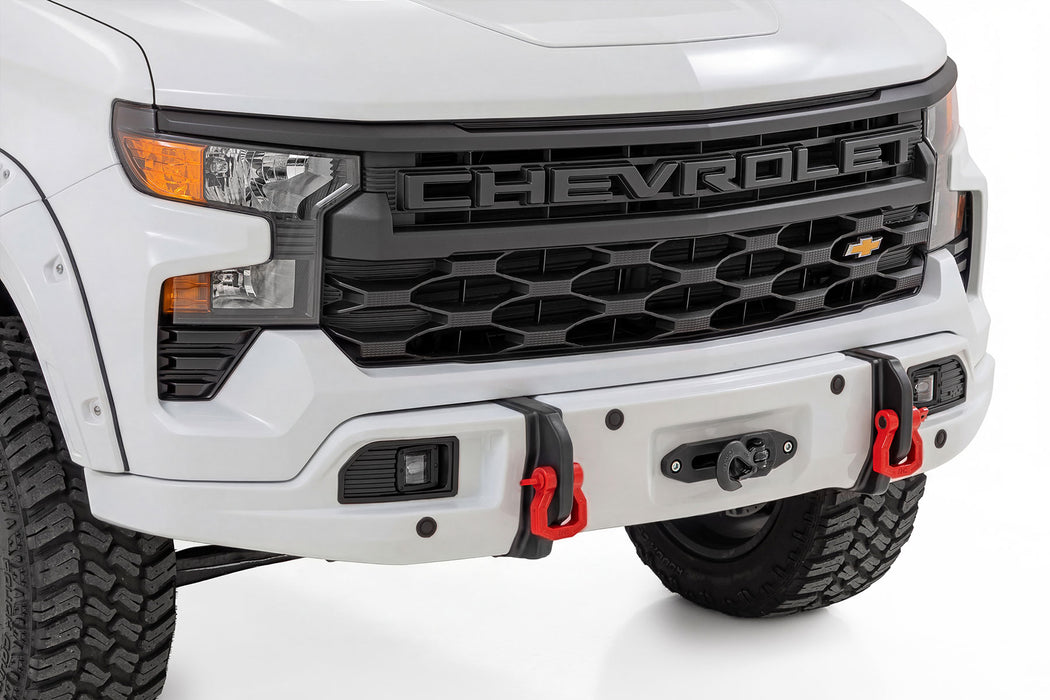 Rough Country Front FXS Bumper - 12000S - GAZ Summit White | Chevy Silverado 1500 (23-26)