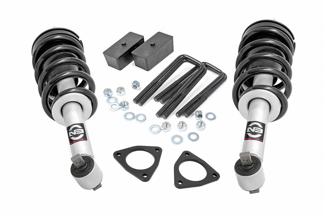 Rough Country 2.5 Inch Lift Kit - Alu/Cast Steel - N3 Strut | Chevy/GMC 1500 (07-18)