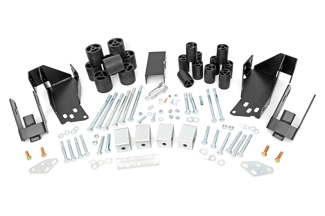 Rough Country 3 Inch Body Lift Kit | Chevy Silverado &amp; GMC Sierra 1500 2WD/4WD (2007-2013)