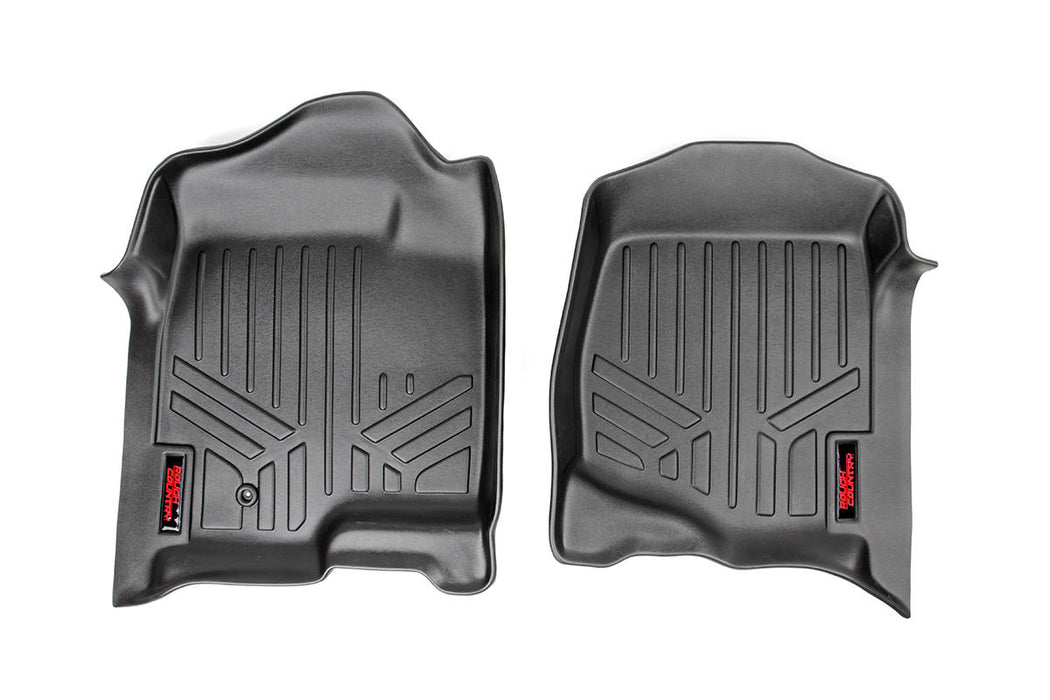 Rough Country Floor Mats - Front | Chevy/GMC 1500/2500HD/3500HD (07-13)