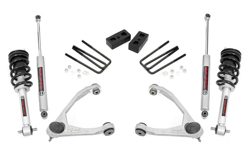 Rough Country 3.5 Inch Lift Kit, Cast Steel, N3 Strut, Chevy/GMC 1500 (2014-2016)