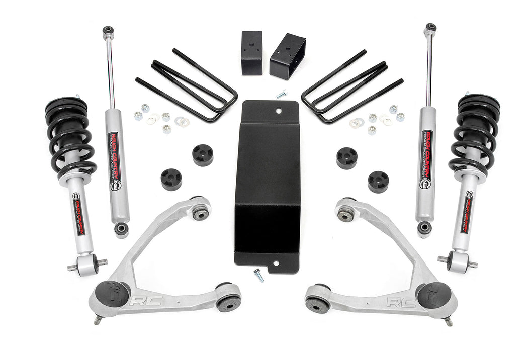 Rough Country 3.5 Inch Lift Kit - UCA - N3 Struts | Chevy/GMC 1500 (07-13)