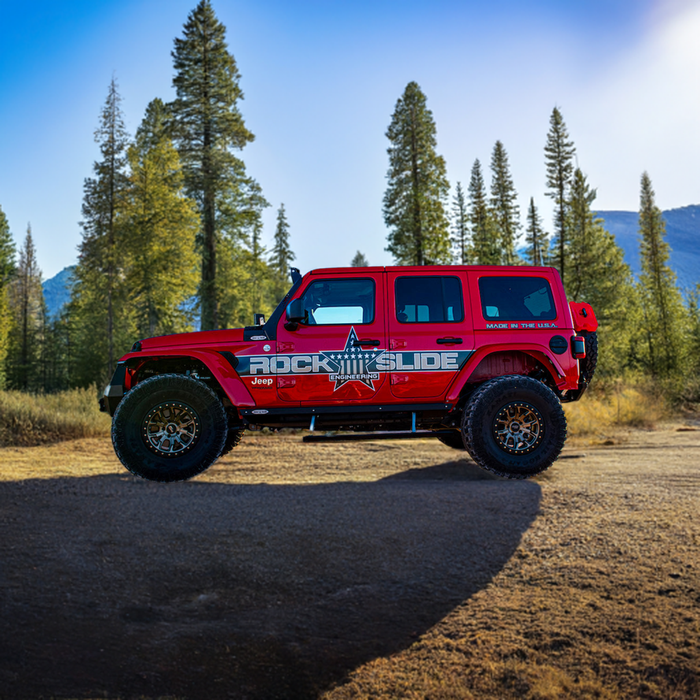 Jeep JL Side Step Sliders For 24-25 Wrangler JL 4 Door Models Set Rock Slide Engineering