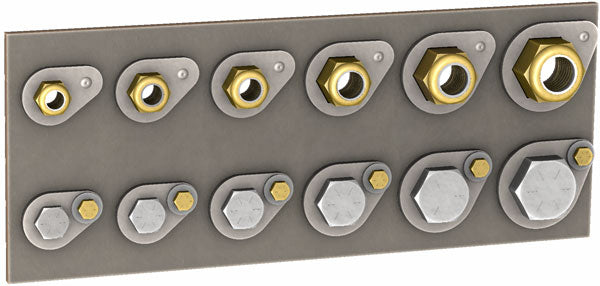 Hex Capture Washers Welded or Bolted Down