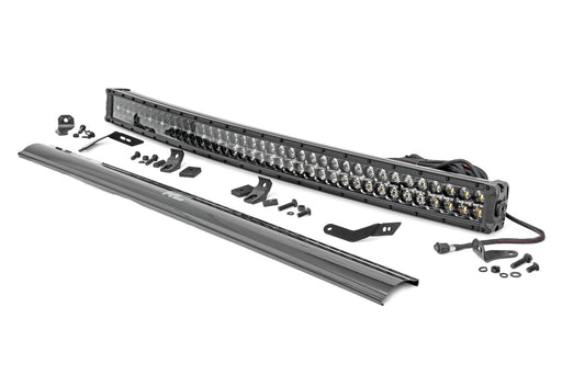 Rough Country LED Light Kit, Front Mount, 40" Black Dual Row, White DRL, Honda Talon 1000