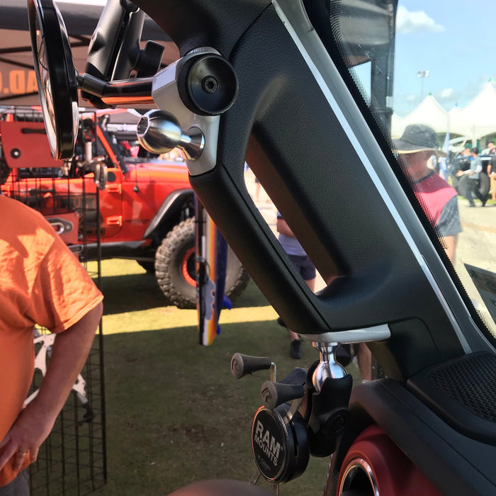 **2024** Gladiator / JT A-Pillar Side Mirror with Base Mount,  Driver OR Passenger Side