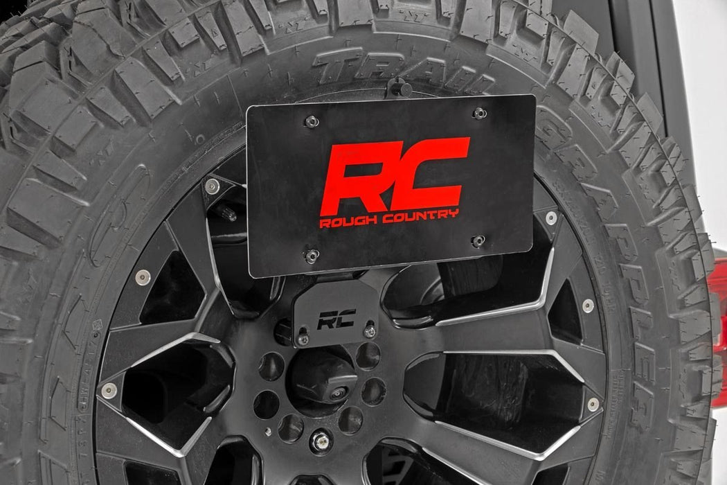 Rough Country License Plate Relocation Bracket | Jeep Wrangler JK/Wrangler Unlimited (07-18)