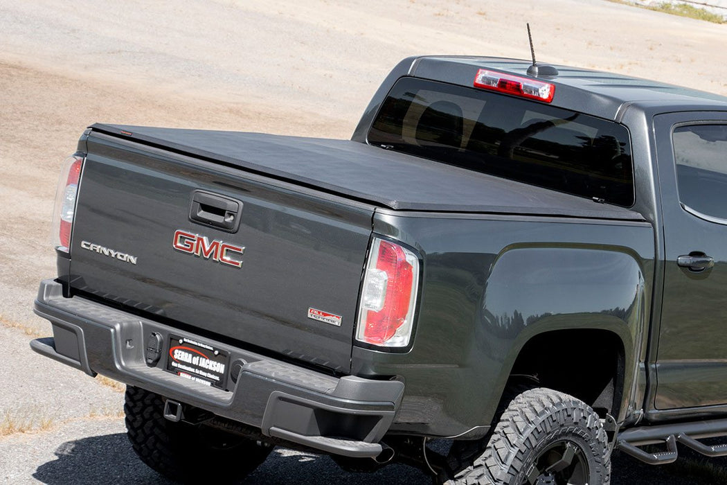 Rough Country Soft Tri-Fold Bed Cover - 5'3" Bed | Chevy/GMC Canyon/Colorado 2WD/4WD (15-25)