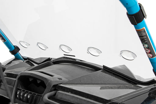 Rough Country Vented Full Windshield, Scratch Resistant, Can-Am Maverick 1000R X, view 2