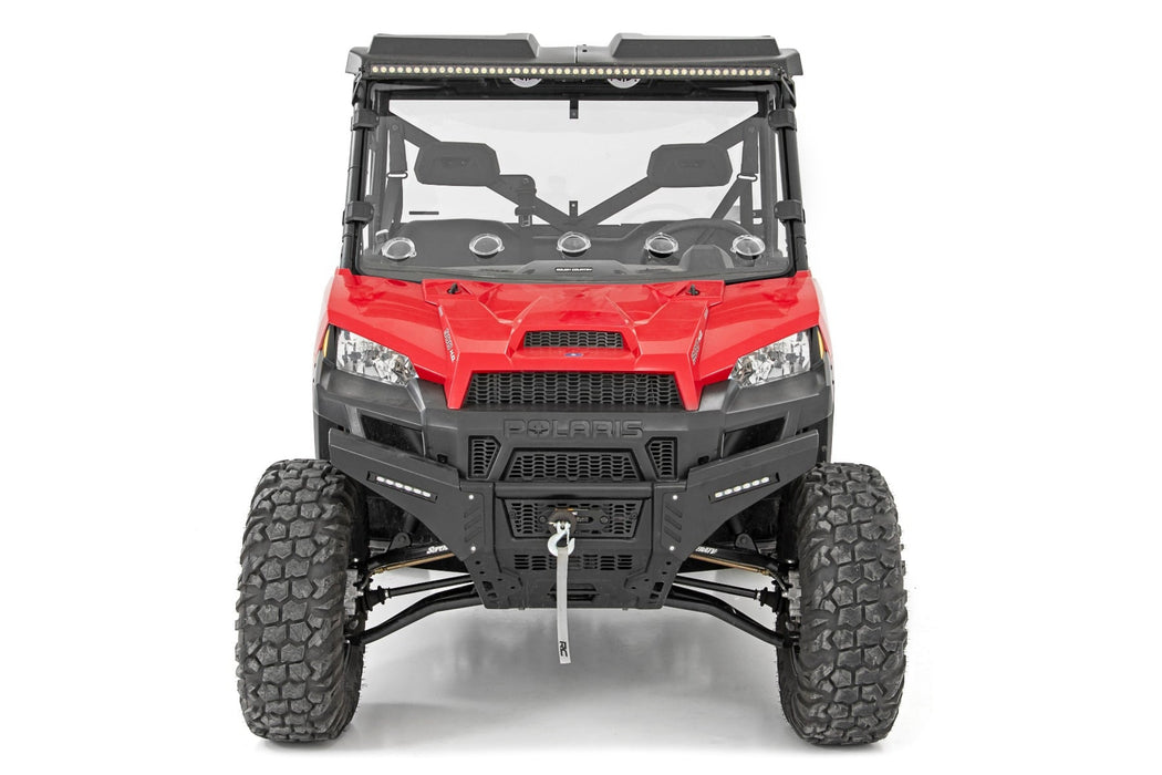 Rough Country Vented Full Windshield - Scratch Resistant | Polaris Ranger 1000/Ranger XP 900/1000