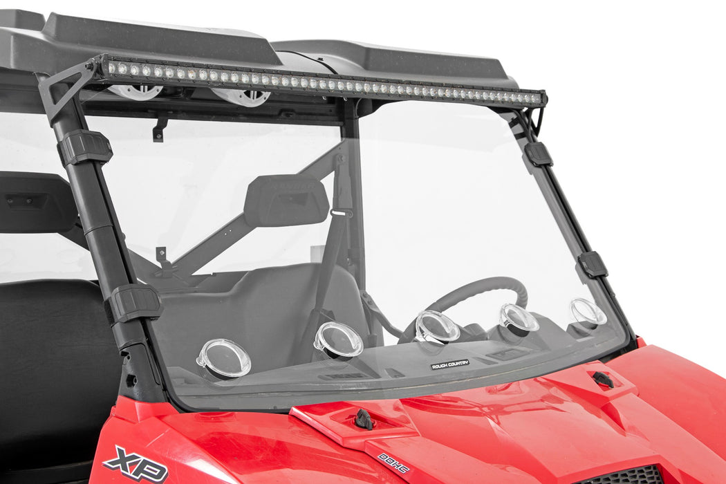 Rough Country Vented Full Windshield - Scratch Resistant | Polaris Ranger 1000/Ranger XP 900/1000