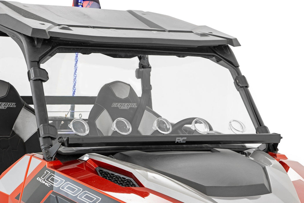 Rough Country Vented Full Windshield, Scratch Resistant, Polaris General XP 4 1000