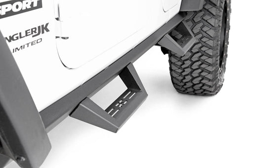 Rough Country Contoured Drop Steps, 4 Door, Jeep Wrangler Unlimited 2WD/4WD (2007-2018), view 2