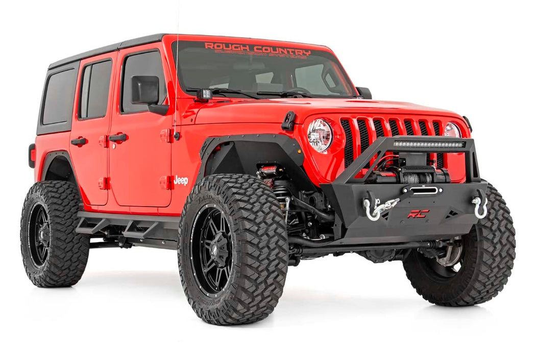 Rough Country 3.5 Inch Lift Kit - Adj Lower - FR D/S - M1 | Jeep Wrangler Unlimited (24-26)