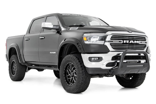 Rough Country Fender Flares, SF1, PS2 Bright Silver, Ram 1500 2WD/4WD (2019-2024), view 2