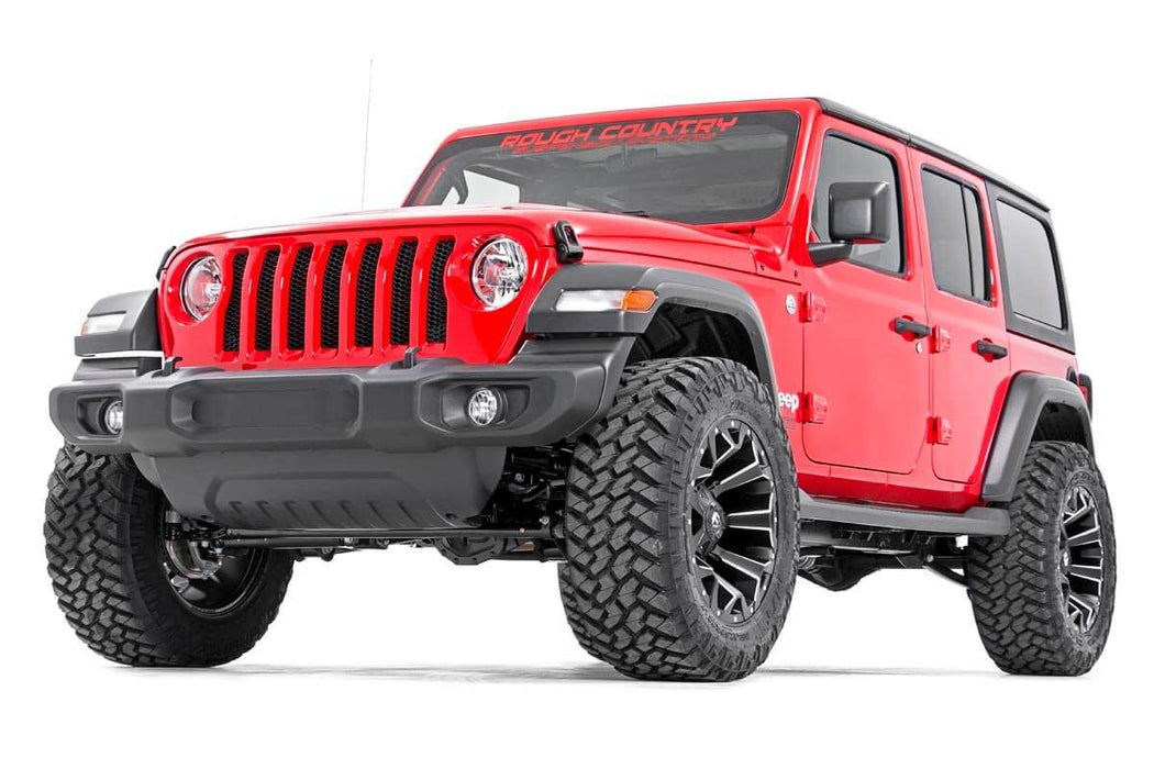 Rough Country 2.5 Inch Lift Kit - Coils - M1 | Jeep Wrangler Unlimited 4WD (2018-2023)