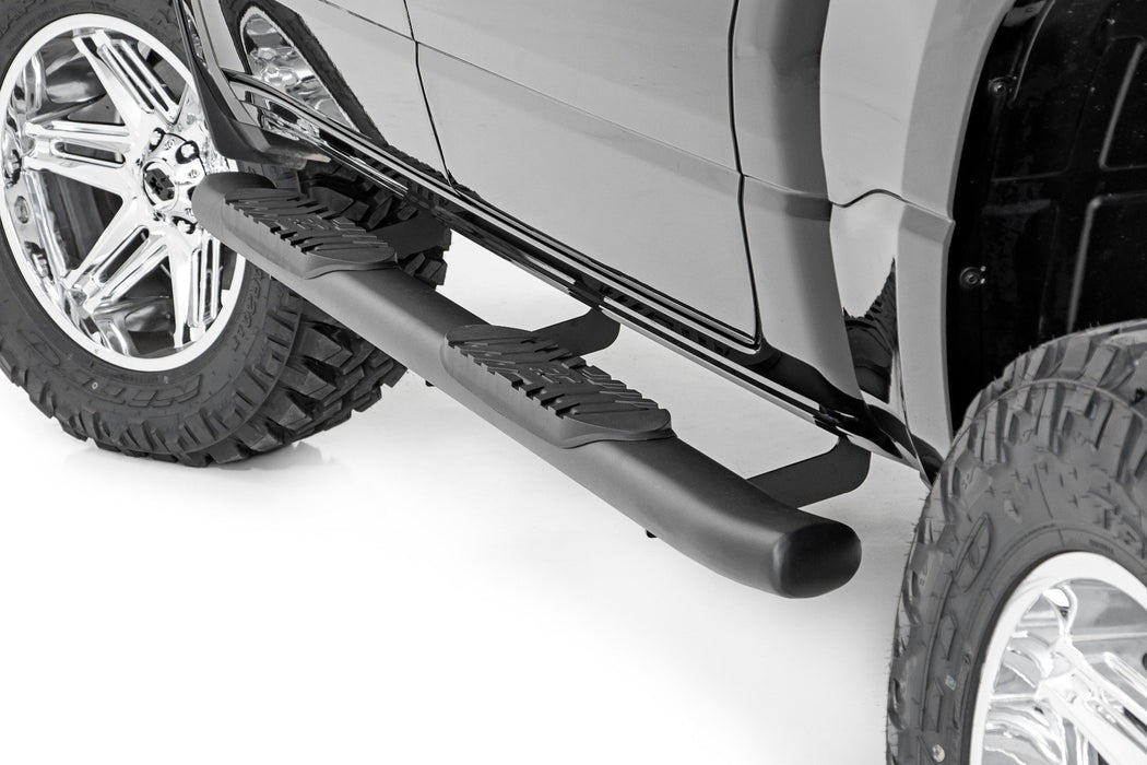 Rough Country Oval Nerf Step - Crew Cab - Black | Ram 1500 (19-25)/1500 TRX (21-24)