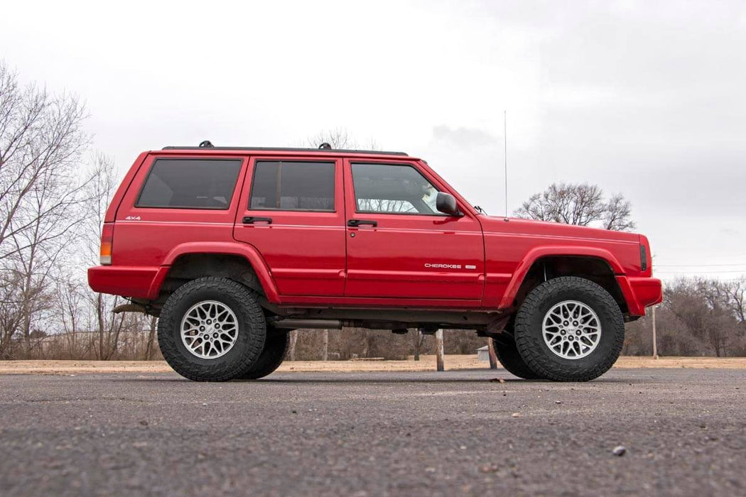 Rough Country 3 Inch Lift Kit, Series II, RR Springs, Jeep Cherokee XJ 2WD/4WD (1984-2001), view 4