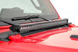 Rough Country LED Light Kit, Hood Mount, 30" Black Single Row, Jeep Gladiator JT/Wrangler JL (2018-2025), view 4