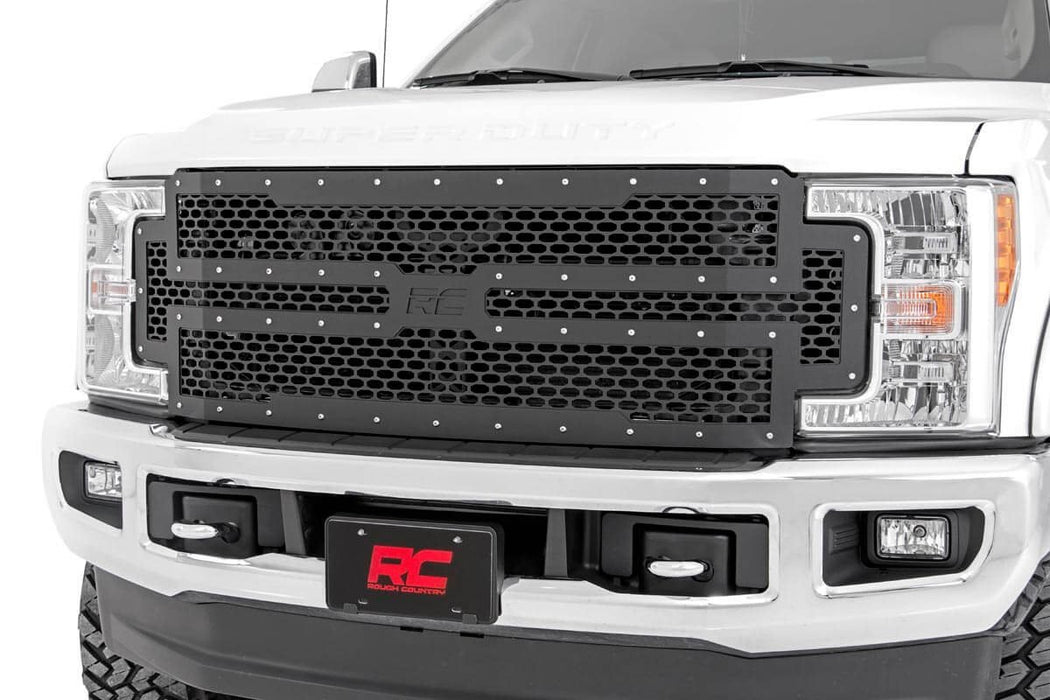 Rough Country Mesh Grille, Ford F-250/F-350 Super Duty 2WD/4WD (2017-2019)