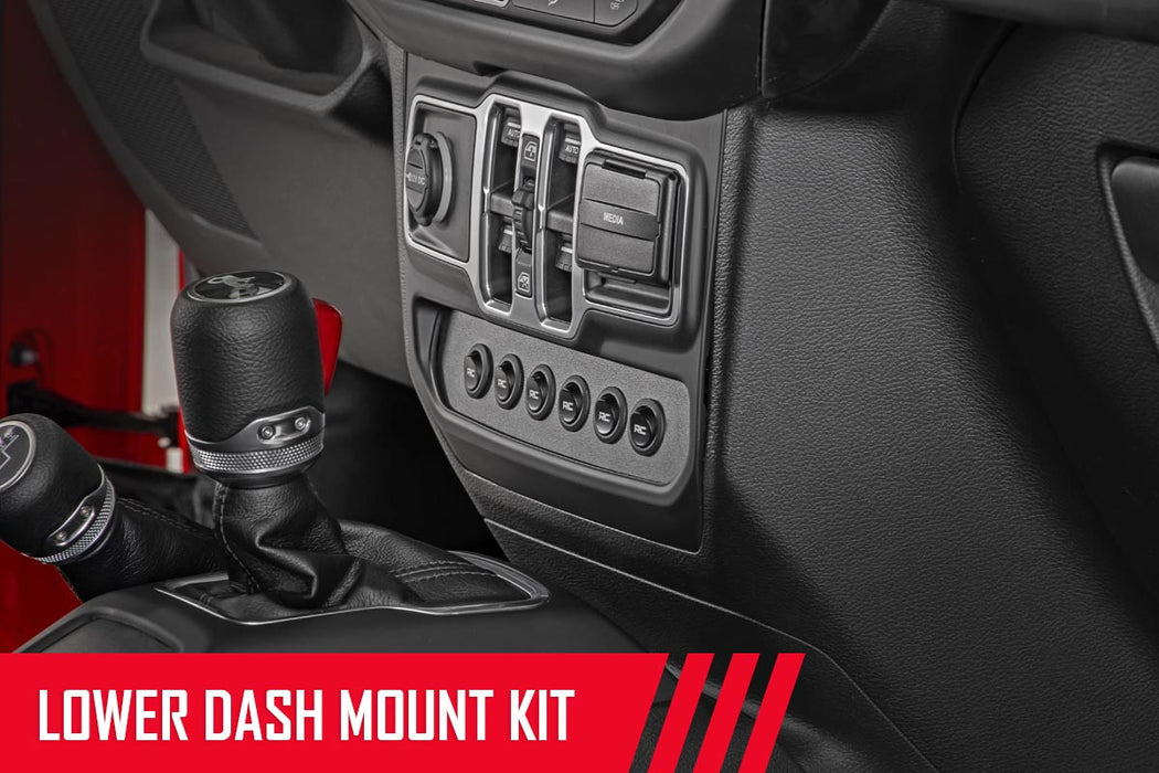 Rough Country MLC-6, Multiple Light Controller, Lower Dash, Jeep Wrangler JL/Wrangler Unlimited (2018-2025), view 3