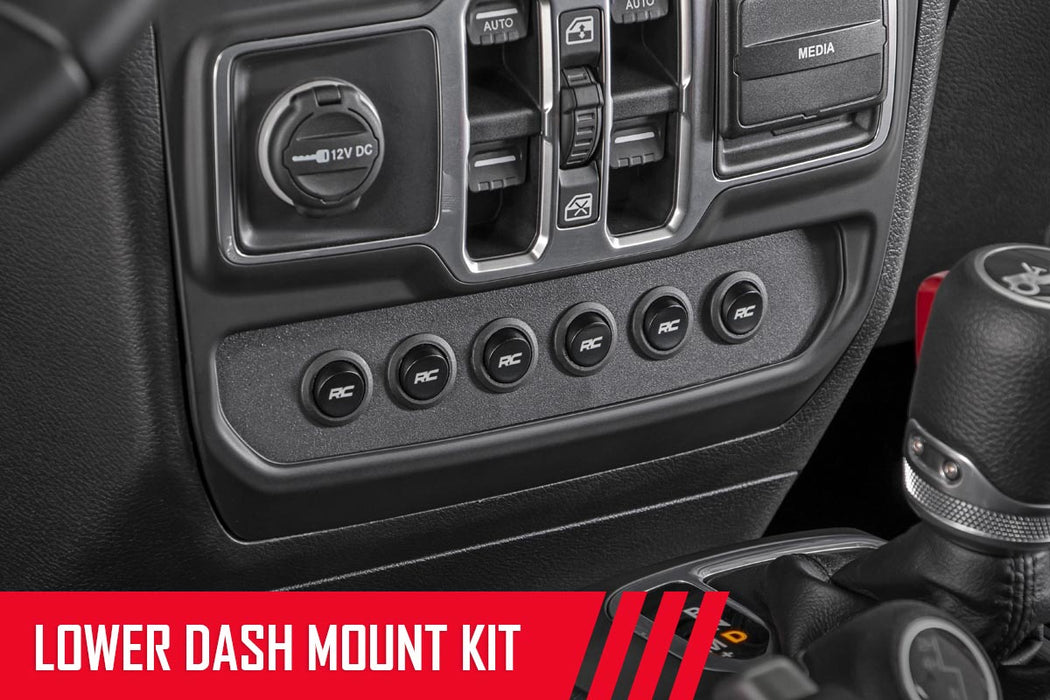 Rough Country MLC-6 - Multiple Light Controller - Lower Dash | Jeep Wrangler JL/Wrangler Unlimited (18-25)