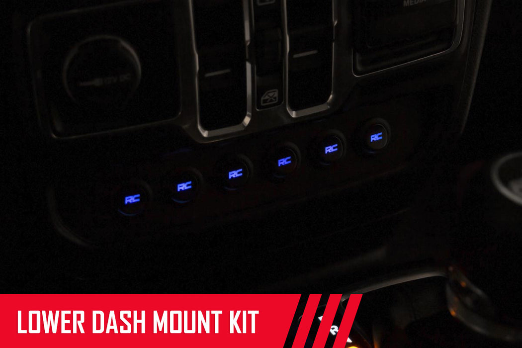 Rough Country MLC-6, Multiple Light Controller, Lower Dash, Jeep Wrangler JL/Wrangler Unlimited (2018-2025), view 4