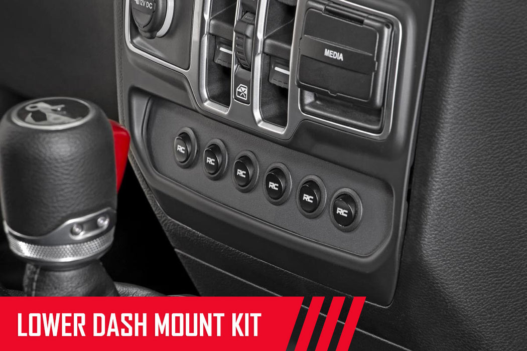 Rough Country MLC-6, Multiple Light Controller, Lower Dash, Jeep Wrangler JL/Wrangler Unlimited (2018-2025), view 6