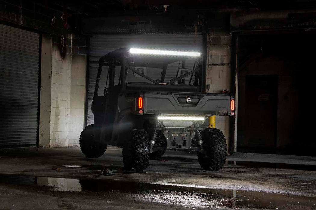 Rough Country LED Light Kit - Cab Mount - 50" Black Dual Row | Can-Am Defender MAX HD10