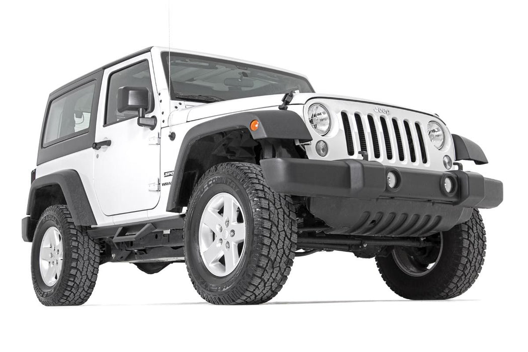 Rough Country Contoured Drop Steps, 2 Door, Jeep Wrangler JK 4WD (2007-2018), view 4