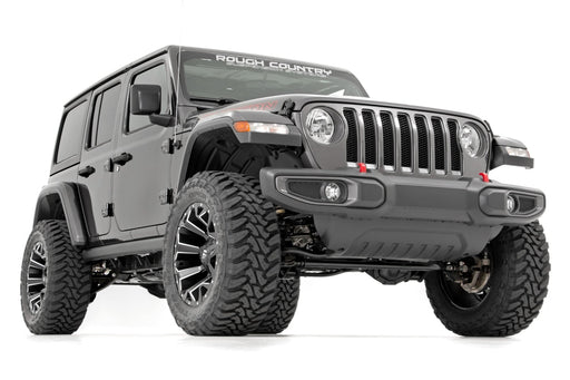 Rough Country 2.5 Inch Lift Kit, Coils, M1R, Jeep Wrangler Unlimited 4WD (2024-2025), view 2