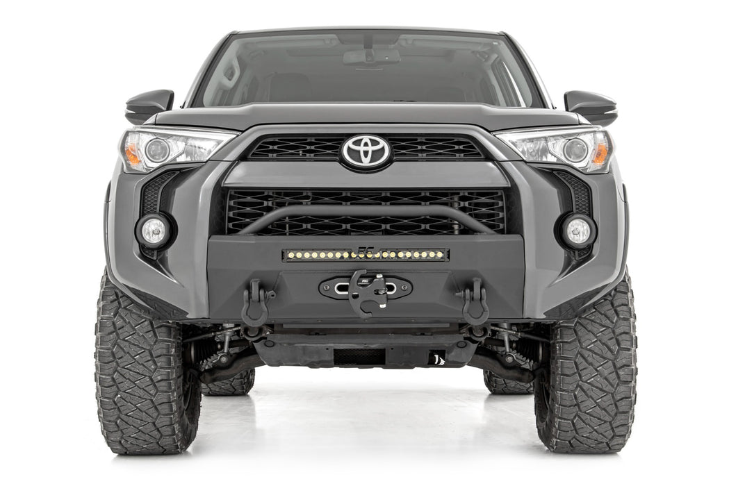 Rough Country Front Bumper, Hybrid, 20" Blk LED, Amber, Toyota 4Runner 2WD/4WD (2014-2024), view 4