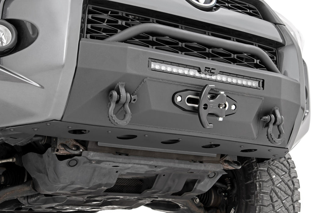 Rough Country Front Bumper, Hybrid, 20" Blk LED, Amber, Toyota 4Runner 2WD/4WD (2014-2024), view 6