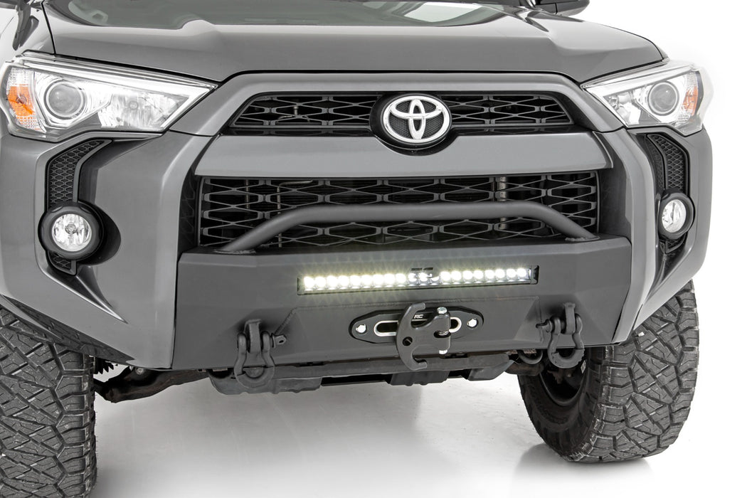 Rough Country Front Bumper - Hybrid - 20" Blk LED - Amber | Toyota 4Runner 2WD/4WD (14-24)
