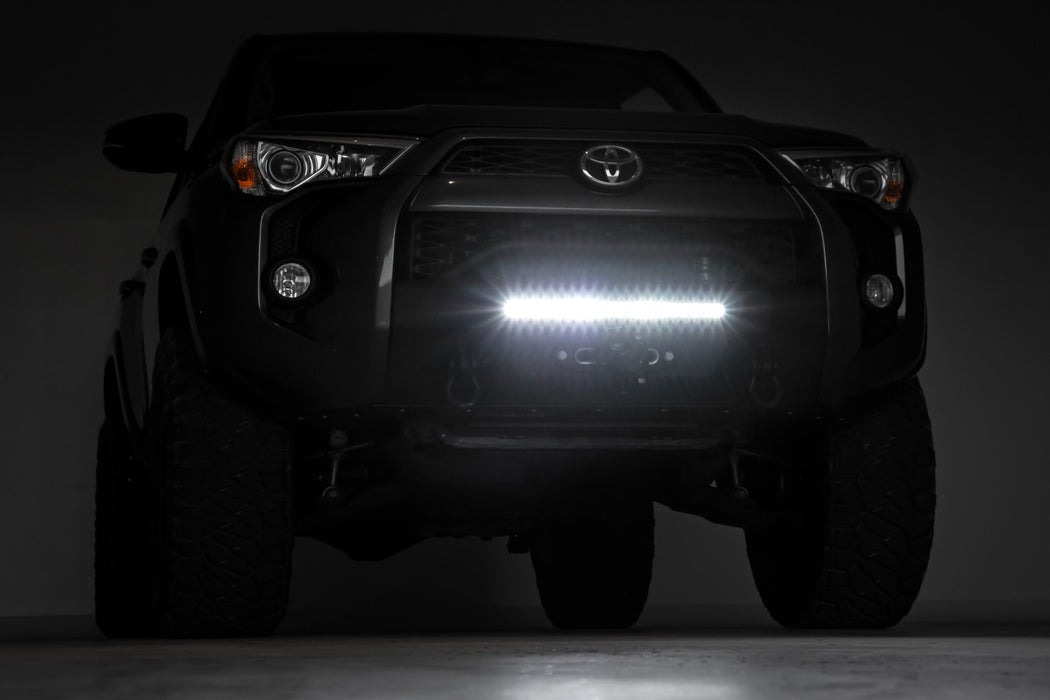 Rough Country Front Bumper, Hybrid, 20" Blk LED, Amber, Toyota 4Runner 2WD/4WD (2014-2024), view 3