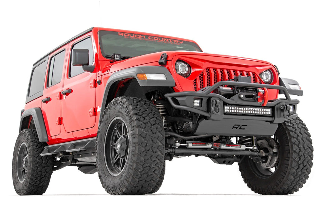 Rough Country 3.5 Inch lift Kit - C/A Drop - FR D/S - M1R | Jeep Wrangler Unlimited 4WD (24-25)