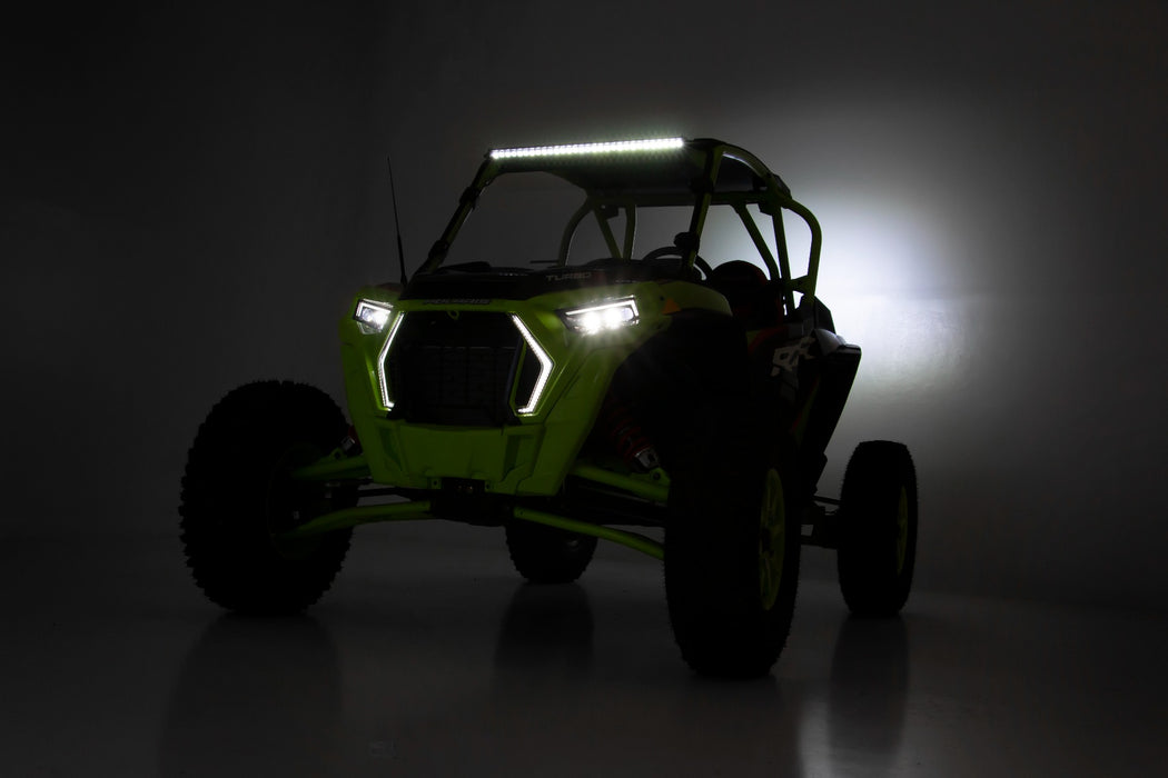 Rough Country LED Light Kit, 30 Inch, Black Series, Front Mount, Polaris RZR Turbo S4, view 4