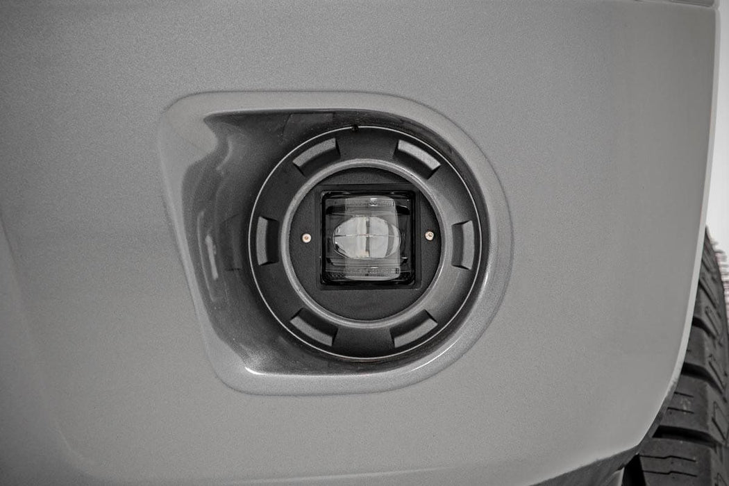 Rough Country 2 Inch Black Series LED Light Pods - SAE Fog - Pair