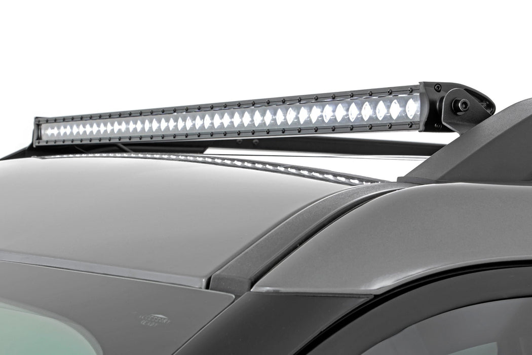 Rough Country LED Light Kit - Roof Rack Mount - 40" Black Single Row | Ford Bronco Sport (21-25)