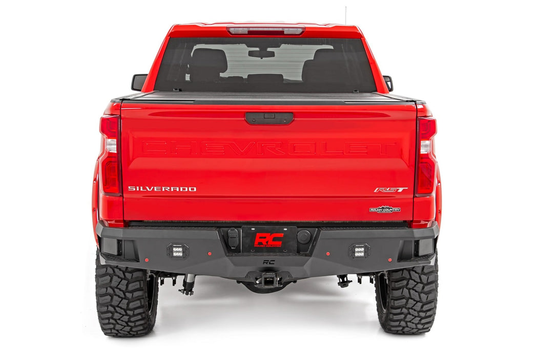 Rough Country Rear LED Bumper | Chevy Silverado 1500 2WD/4WD (2019-2024 &amp; Classic)