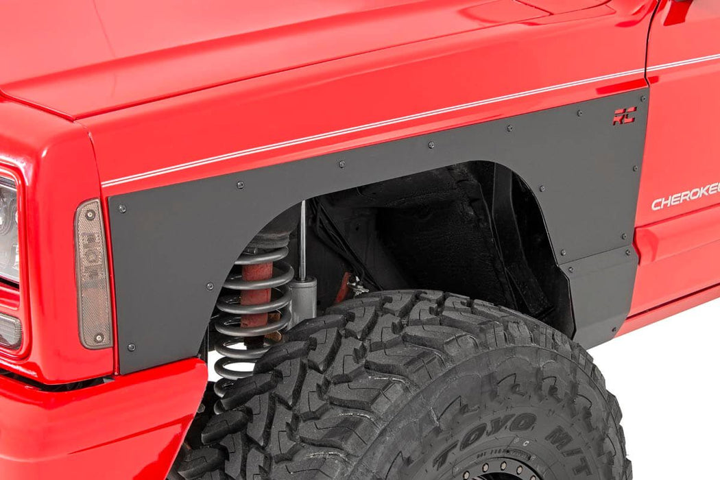 Rough Country Fender & Quarter Panel Armor, Front, Combo, Jeep Cherokee XJ (1984-1996), view 5