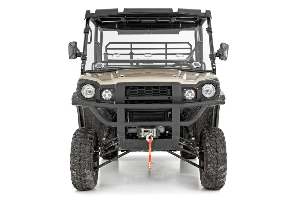 Rough Country Vented Full Windshield - Scratch Resistant - Kawasaki Mule PRO-FX