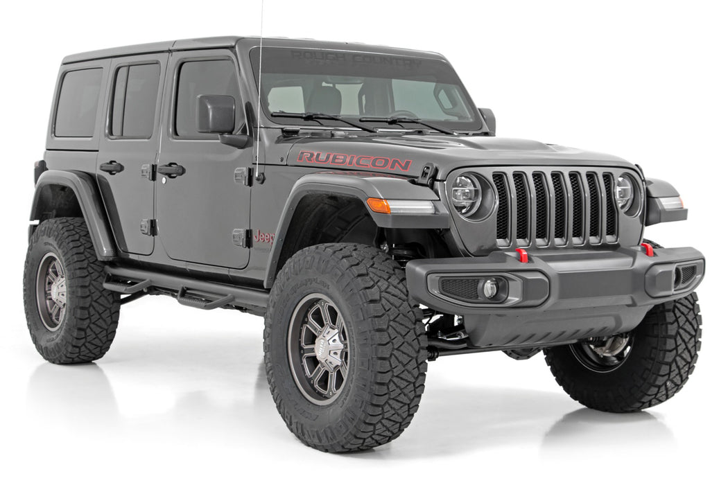 Rough Country 3.5 Inch Lift Kit - Adj Lower - FR D/S - M1R | Jeep Wrangler Unlimited 4WD (24-25)