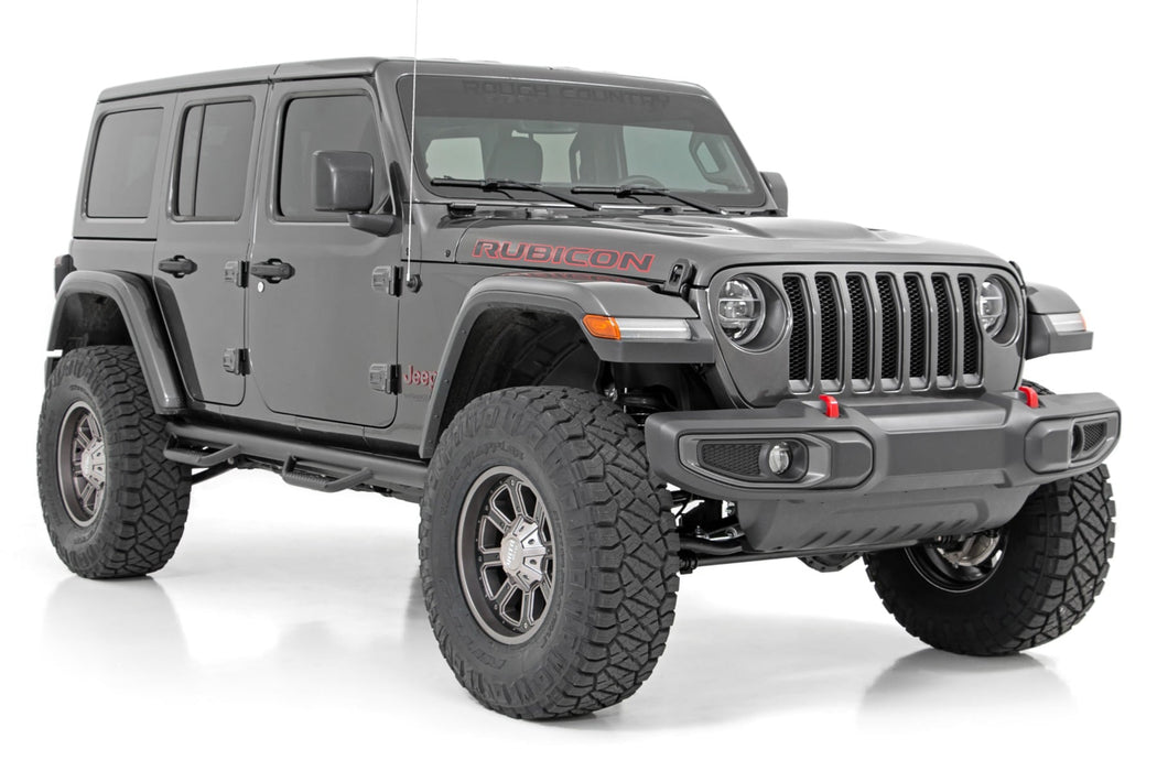 Rough Country 3.5 Inch Lift Kit - Adj Lower - FR D/S - M1 | Jeep Wrangler Unlimited (24-26)