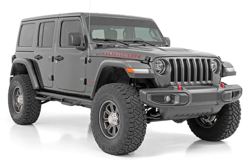 Rough Country 3.5 Inch Lift Kit, Adj Lower, FR D/S, M1, Jeep Wrangler Unlimited (2024-2026)