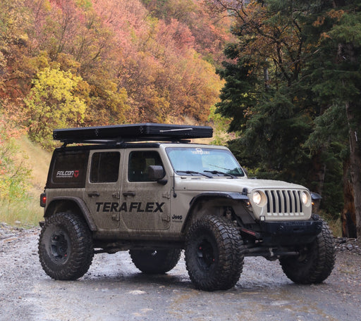 TeraFlex Roof Rack Cross Bar System, Drip Rail Mount, Jeep Wrangler JK/JL / Gladiator JT (2007-2025)