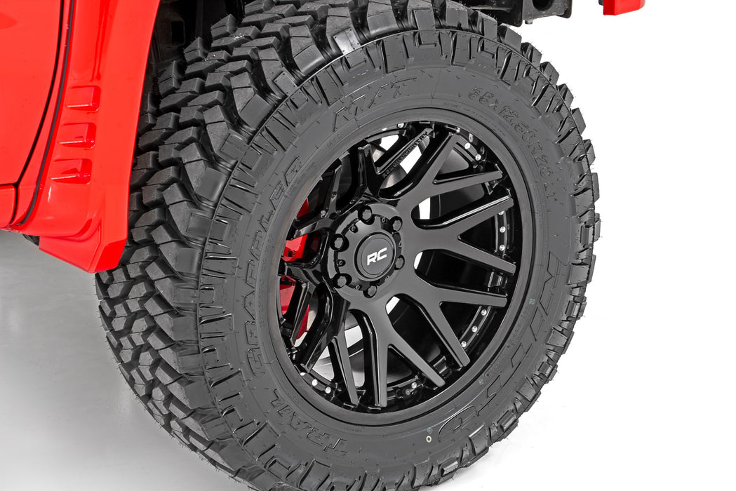 Rough Country 95 Series Wheel/One-Piece/Gloss Black/20x10/6x5.5/-18mm, view 3
