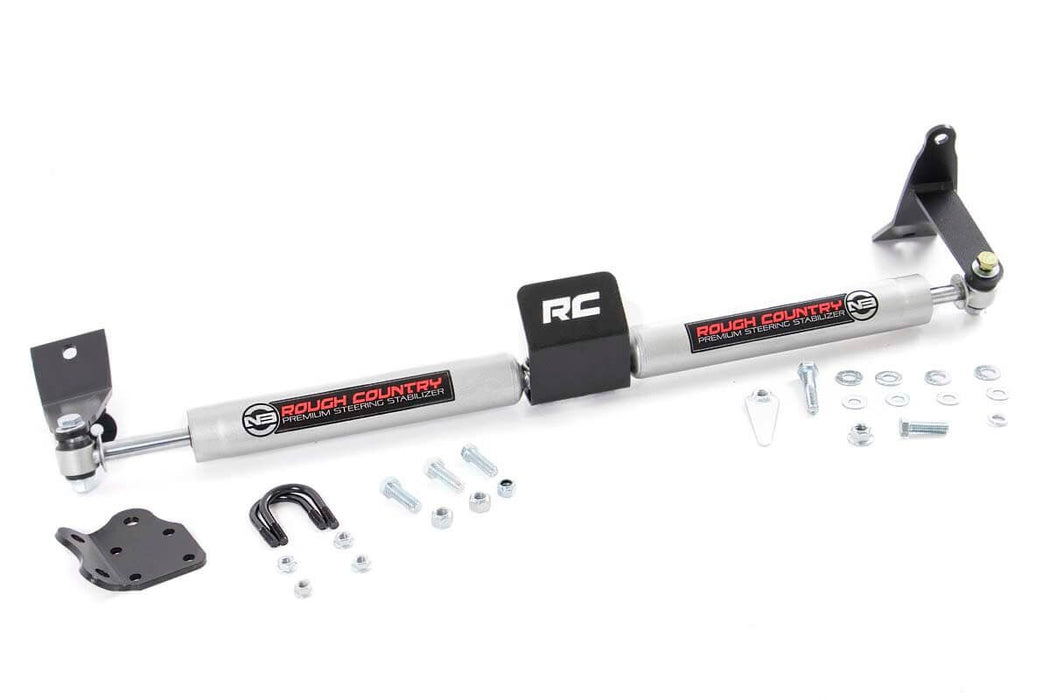 Rough Country N3 Steering Stabilizer - Dual - 2-8 Inch Lift | Ram 2500 (10-13)/3500 (10-12)